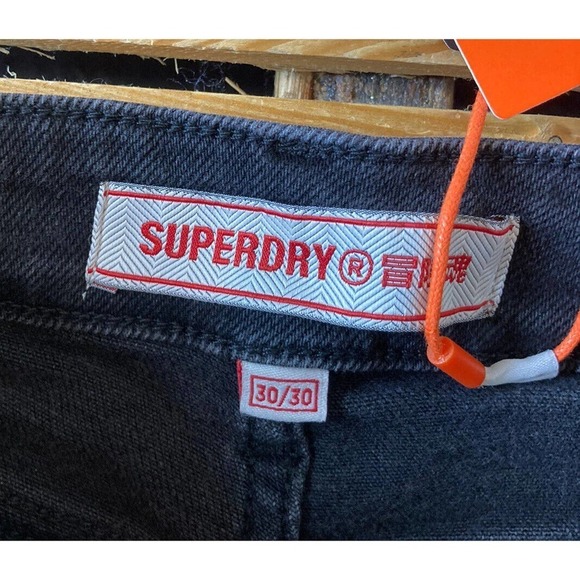 NWT Superdry Skinny High Rise Jeans Size 30 Women’s Black MSRP $59.95 - Picture 3 of 9